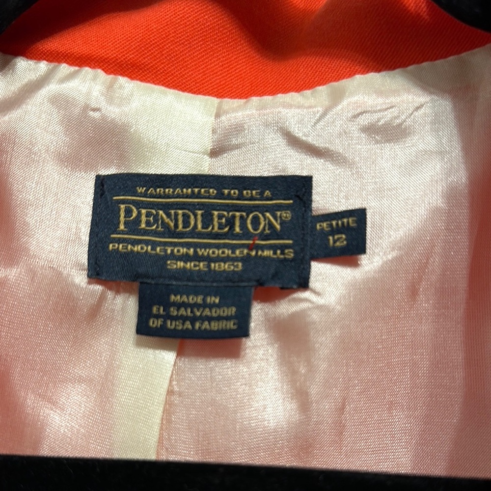 Pendleton Reddish Orange Blazer - image 2